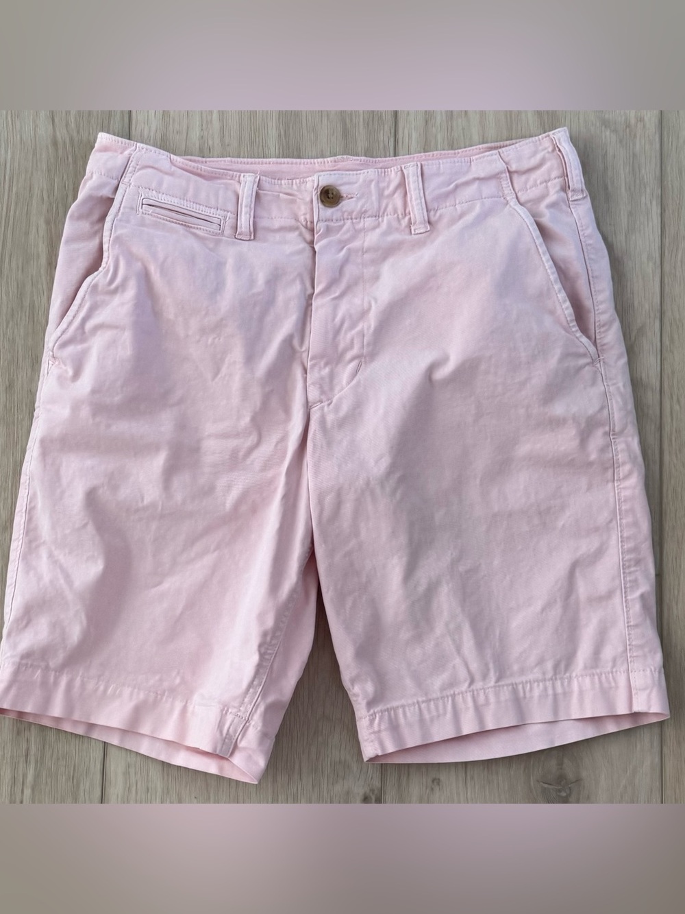 Men’s pink chino shorts sz 31 American Eagle preppy summer golf stretch classic
